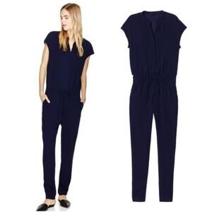 Aritzia Babaton Navy Jumpsuit
